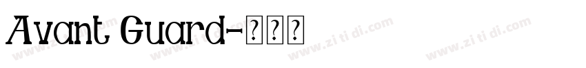 Avant Guard字体转换